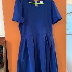 L LuLaRoe Amelia Dress. Royal blue